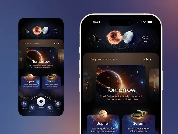 在线赌场星空主题APP界面展示