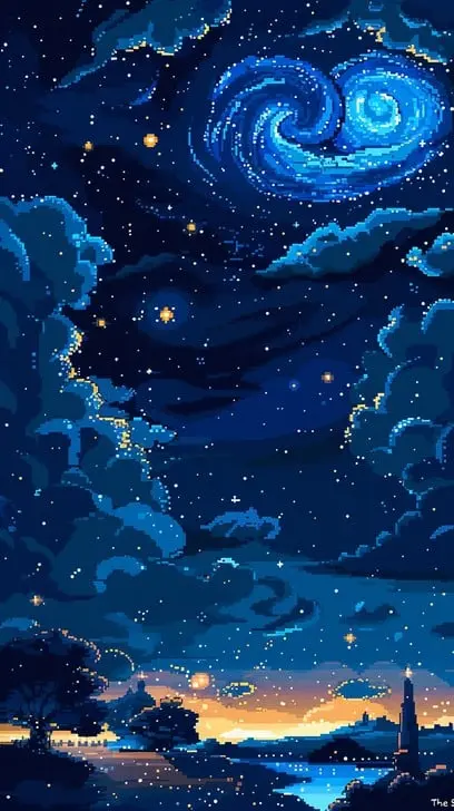 在线赌场星空艺术画作